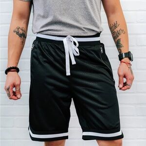Black Athletic Men's Shorts